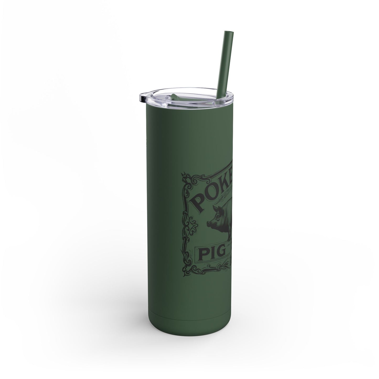 PIG BLOCK Skinny Matte Tumbler, 20oz