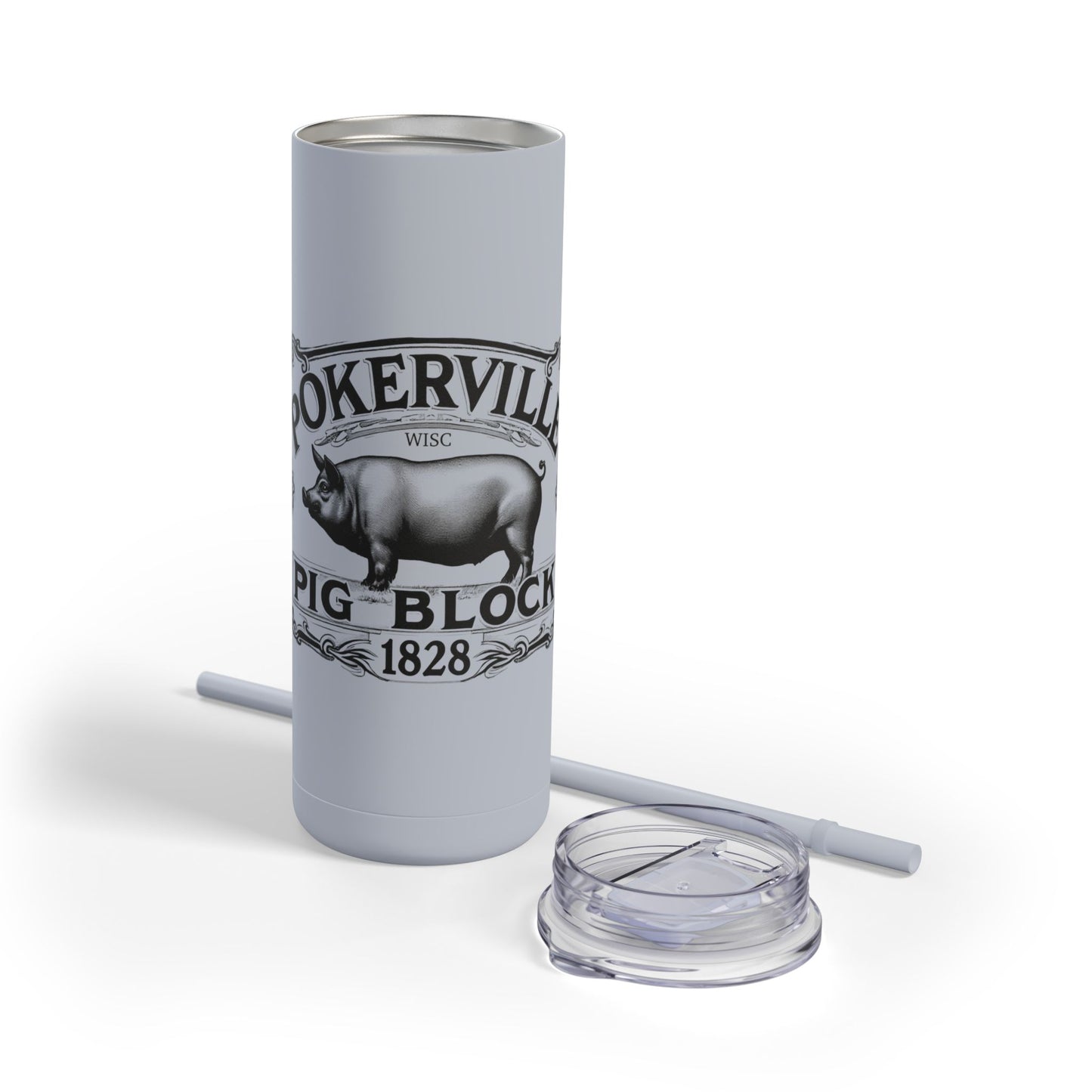 PIG BLOCK Skinny Matte Tumbler, 20oz